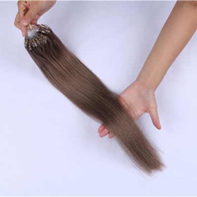 Micro ring loop hair extensions Double Drawn Brazilian 0.5g/0.8g/1g Micro Loop Ring Hair Extension HN227